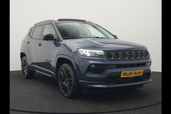 Jeep Compass 4xe 240 Electric S Plug In Hybrid 240pk Dealer O.H PHEV | Panodak | Adaptive Cruise | 360 Camera | Lederen Sportstoelen Verwarmd | Alpine Sound | Apple Carplay | Stuur Verwarmd | Keyless | Virtual | Navigatie | DAB |
