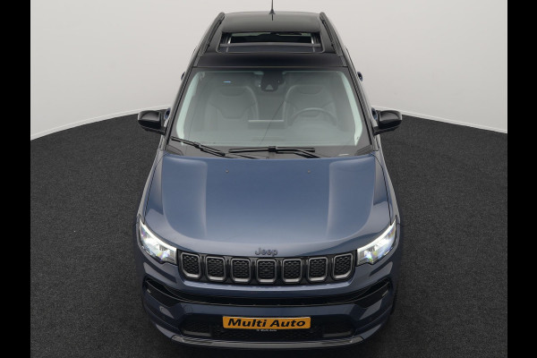 Jeep Compass 4xe 240 Electric S Plug In Hybrid 240pk Dealer O.H PHEV | Panodak | Adaptive Cruise | 360 Camera | Lederen Sportstoelen Verwarmd | Alpine Sound | Apple Carplay | Stuur Verwarmd | Keyless | Virtual | Navigatie | DAB |