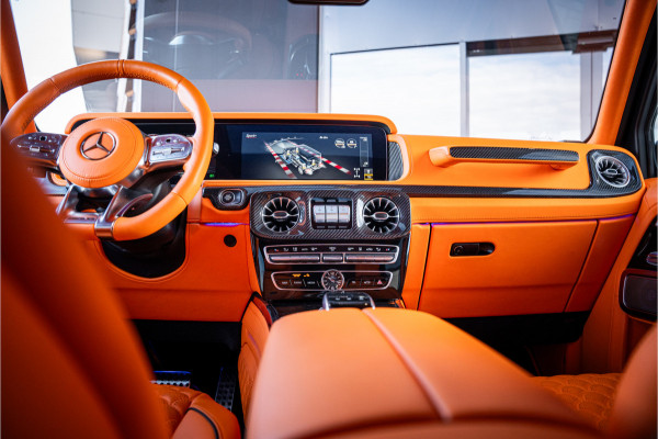Mercedes-Benz G-Klasse G63 - Brabus 800 | 24 inch | Sterrenhemel | Panorama | Burmester | Carbon Mercedes-Benz G-Klasse G63 - Brabus 800 | 24 inch | Sterrenhemel | Panorama | Burmester | Carbon