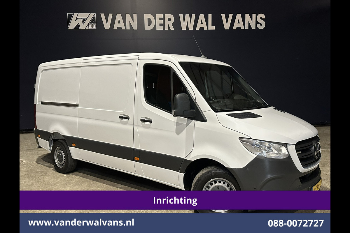 Mercedes-Benz Sprinter 319 CDI 191pk 3.0L V6 L2H1 3500kg Trekhaak Inrichting Euro6 Airco | Omvormer | Camera | Apple Carplay Android Auto, Cruisecontrol, Parkeersensoren Mercedes-Benz Sprinter 319 CDI 191pk 3.0L V6 L2H1 3500kg Trekhaak Inrichting Euro6 Airco | Omvormer | Camera | Apple Carplay Android Auto, Cruisecontrol, Parkeersensoren