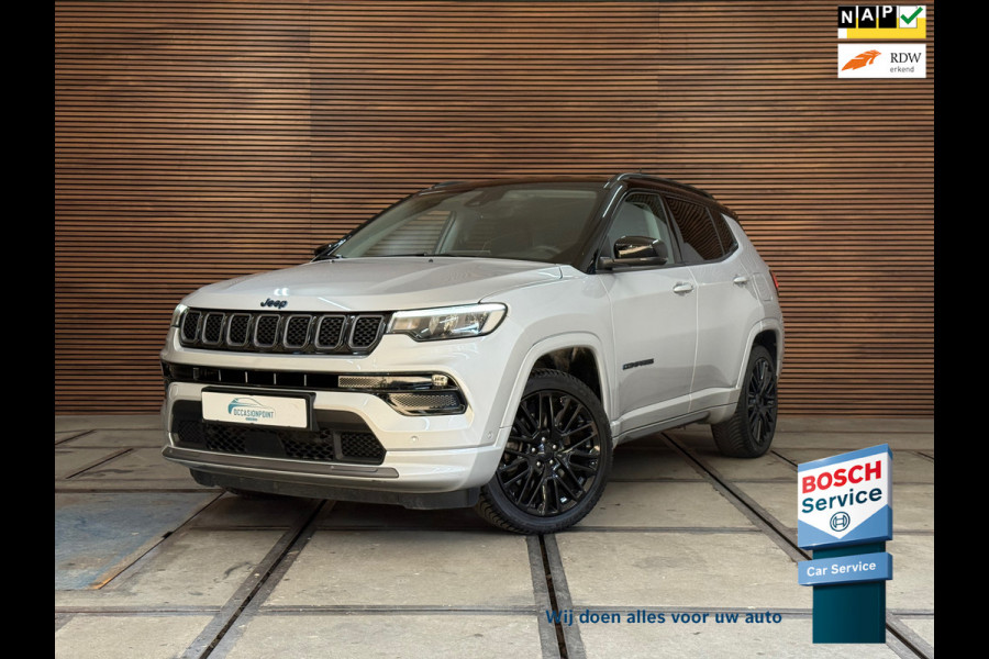 Jeep Compass 4xe 240 Plug-in Hybrid Electric S | Camera | Leder | Adaptive Cruise | LED verlichting Jeep Compass 4xe 240 Plug-in Hybrid Electric S | Camera | Leder | Adaptive Cruise | LED verlichting