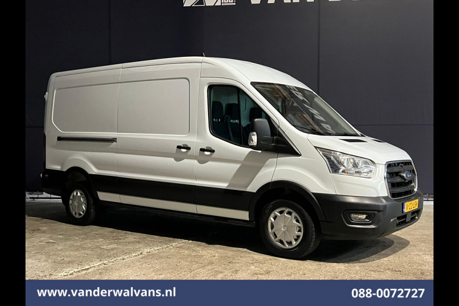 Ford Transit 2.0 TDCI 131pk L3H2 Euro6 Airco | Apple Carplay | Camera | Navigatie | Stoelverwarming | Cruisecontrol Parkeersensoren, Android Auto, Verwarmde voorruit, Bijrijdersbank