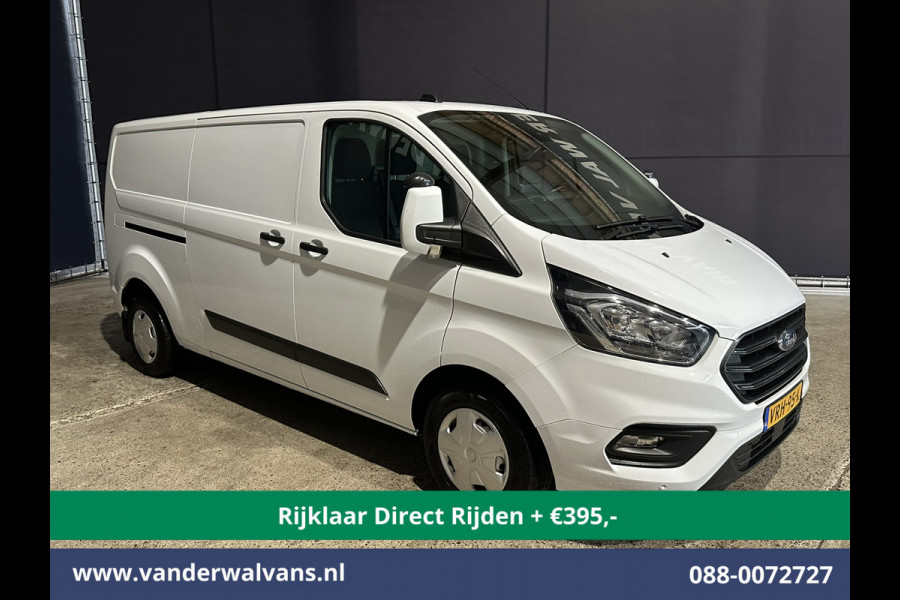 Ford Transit Custom 2.0 TDCI 130pk L2H1 *Rijklaar Direct Rijden* Euro6 Airco | Camera | LED | Cruisecontrol | Stoelverwarming Verwarmde voorruit, Parkeersensoren, Bijrijdersbank, 2800kg trekvermogen