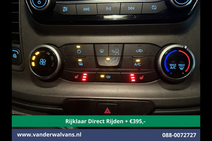 Ford Transit Custom 2.0 TDCI 130pk L2H1 *Rijklaar Direct Rijden* Euro6 Airco | Camera | LED | Cruisecontrol | Stoelverwarming Verwarmde voorruit, Parkeersensoren, Bijrijdersbank, 2800kg trekvermogen