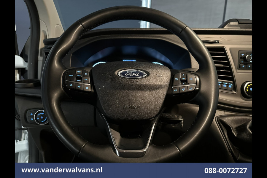 Ford Transit Custom 2.0 TDCI 130pk L2H1 Euro6 ** Airco | LED | Cruisecontrol | Verwarmde voorruit | Parkeersensoren Bijrijdersbank, 2800kg trekvermogen