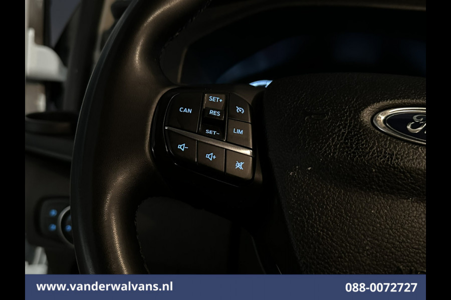 Ford Transit Custom 2.0 TDCI 130pk L2H1 Euro6 ** Airco | LED | Cruisecontrol | Verwarmde voorruit | Parkeersensoren Bijrijdersbank, 2800kg trekvermogen
