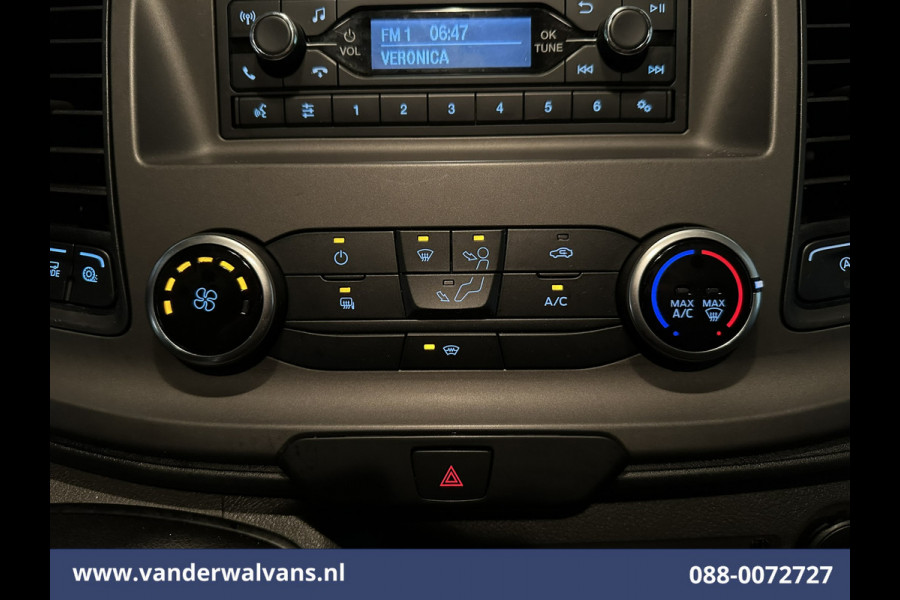 Ford Transit Custom 2.0 TDCI 130pk L2H1 Euro6 ** Airco | LED | Cruisecontrol | Verwarmde voorruit | Parkeersensoren Bijrijdersbank, 2800kg trekvermogen