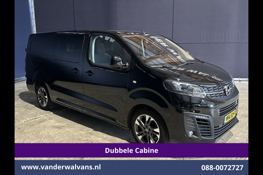 Opel Vivaro 2.0 CDTI 150pk L3H1 Dubbele Cabine Euro6 Airco | Camera | Navigatie | 5-zits | 2500kg Trekhaak Apple Carplay, Android Auto, Cruisecontrol, LM Velgen, Parkeersensoren