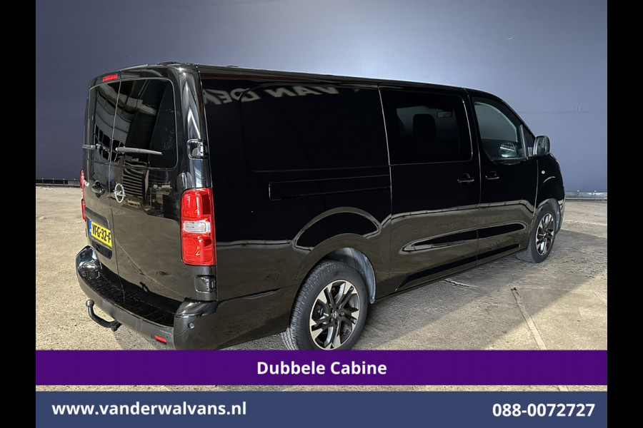 Opel Vivaro 2.0 CDTI 150pk L3H1 Dubbele Cabine Euro6 Airco | Camera | Navigatie | 5-zits | 2500kg Trekhaak Apple Carplay, Android Auto, Cruisecontrol, LM Velgen, Parkeersensoren