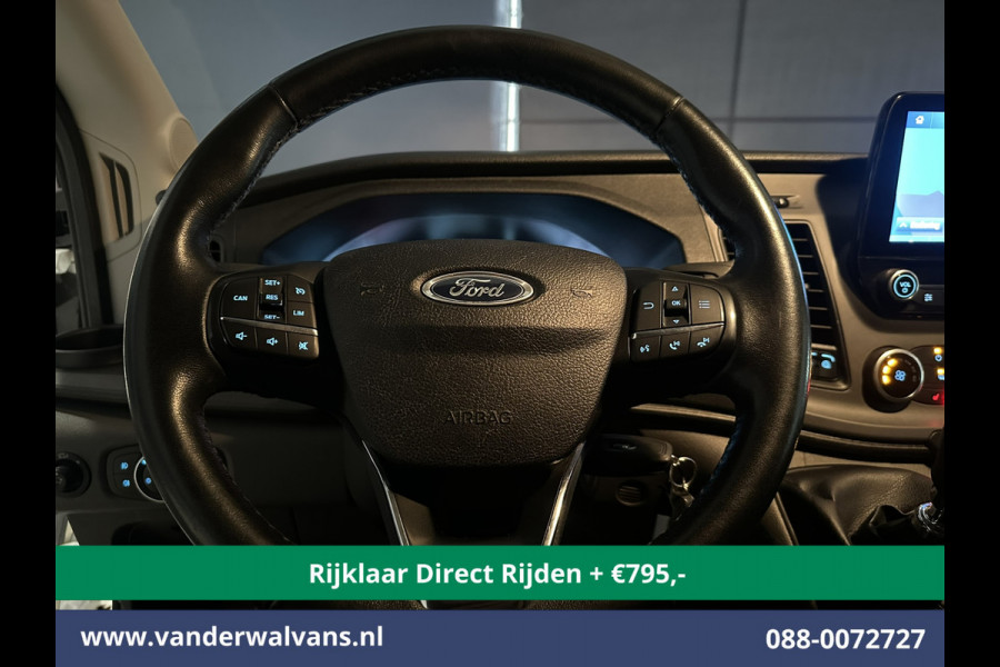 Ford Transit 2.0 TDCI 130pk L3H2 Euro6 *Rijklaar Direct Rijden* Airco | Camera | Navigatie | Cruisecontrol | Stoelverwarming Verwarmde voorruit, Parkeersensoren, Elektrisch verstelbare bestuurdersstoel, Bijrijdersbank