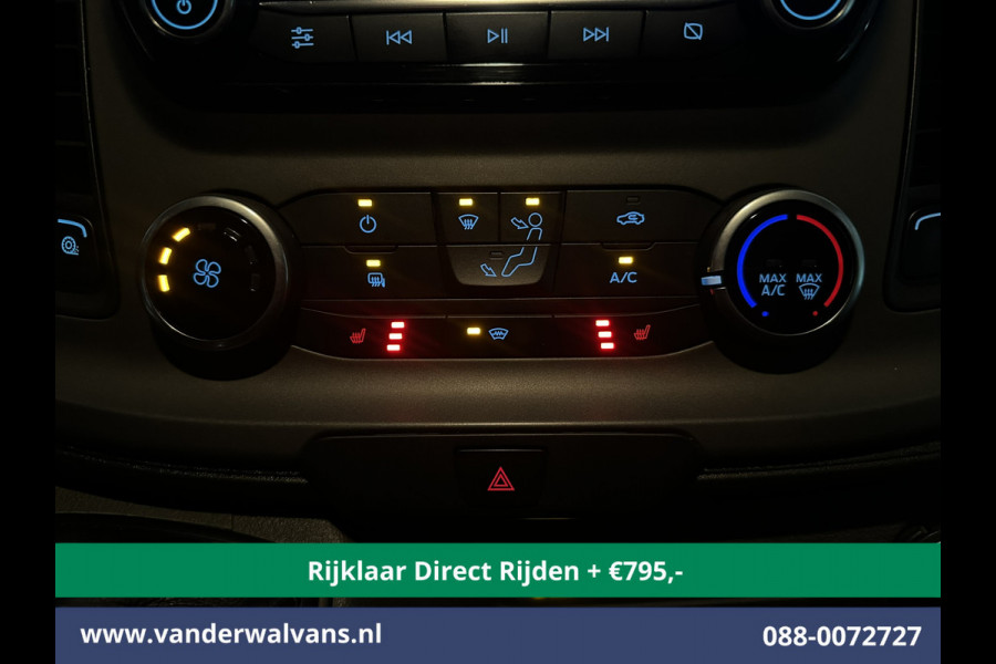 Ford Transit 2.0 TDCI 130pk L3H2 Euro6 *Rijklaar Direct Rijden* Airco | Camera | Navigatie | Cruisecontrol | Stoelverwarming Verwarmde voorruit, Parkeersensoren, Elektrisch verstelbare bestuurdersstoel, Bijrijdersbank