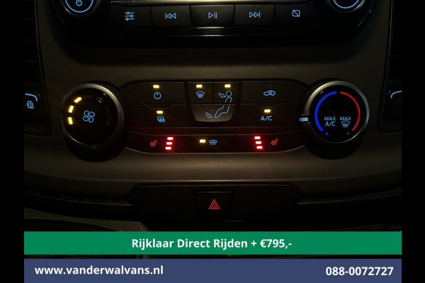Ford Transit 2.0 TDCI 130pk L3H2 Euro6 *Rijklaar Direct Rijden* Airco | Camera | Navigatie | Cruisecontrol | Stoelverwarming Verwarmde voorruit, Parkeersensoren, Elektrisch verstelbare bestuurdersstoel, Bijrijdersbank