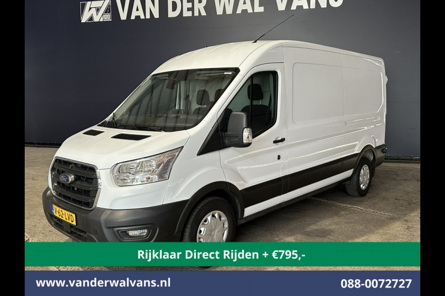 Ford Transit 2.0 TDCI 130pk L3H2 Euro6 *Rijklaar Direct Rijden* Airco | Camera | Navigatie | Cruisecontrol | Stoelverwarming Verwarmde voorruit, Parkeersensoren, Elektrisch verstelbare bestuurdersstoel, Bijrijdersbank