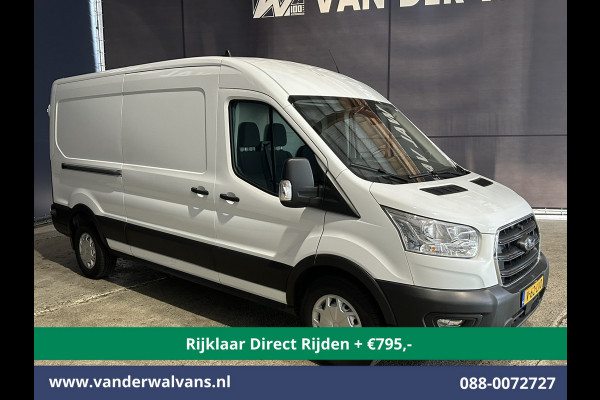 Ford Transit 2.0 TDCI 130pk L3H2 Euro6 *Rijklaar Direct Rijden* Airco | Camera | Navigatie | Cruisecontrol | Stoelverwarming Verwarmde voorruit, Parkeersensoren, Elektrisch verstelbare bestuurdersstoel, Bijrijdersbank
