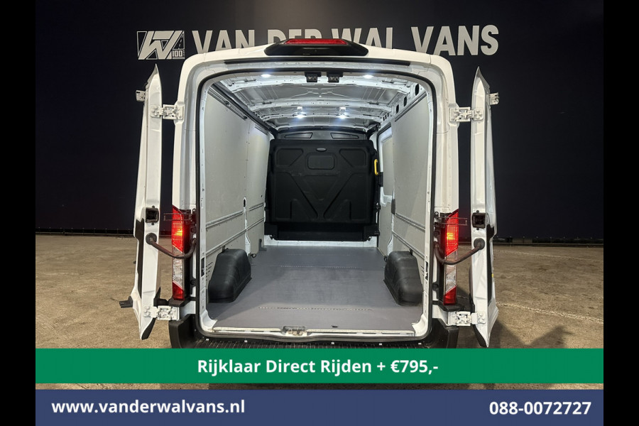 Ford Transit 2.0 TDCI 130pk L3H2 Euro6 *Rijklaar Direct Rijden* Airco | Camera | Navigatie | Cruisecontrol | Stoelverwarming Verwarmde voorruit, Parkeersensoren, Elektrisch verstelbare bestuurdersstoel, Bijrijdersbank