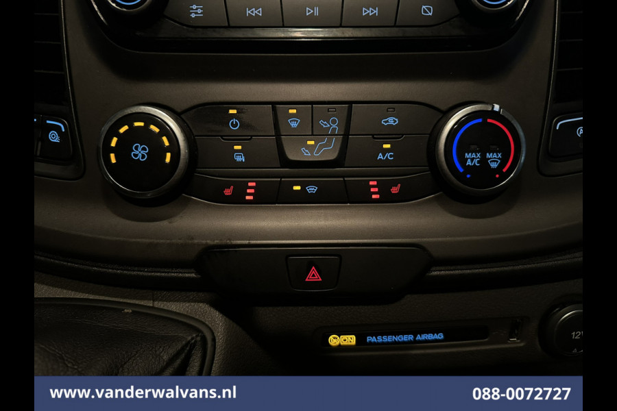 Ford Transit Custom 2.0 TDCI L2H1 Euro6 Airco | Camera | Navigatie | LED | Cruisecontrol | Stoelverwarming Apple Carplay, Android Auto, Verwarmde voorruit,  2800kg trekvermogen, parkeersensoren, Bijrijdersbank