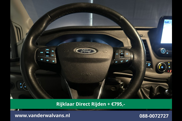 Ford Transit 2.0 TDCI 131pk L3H2 Euro6 *Rijklaar Direct Rijden* Airco | Camera | Navigatie | Android Auto | Cruisecontrol | Parkeersensoren Stoelverwarming, Verwarmde voorruit, Bijrijdersbank
