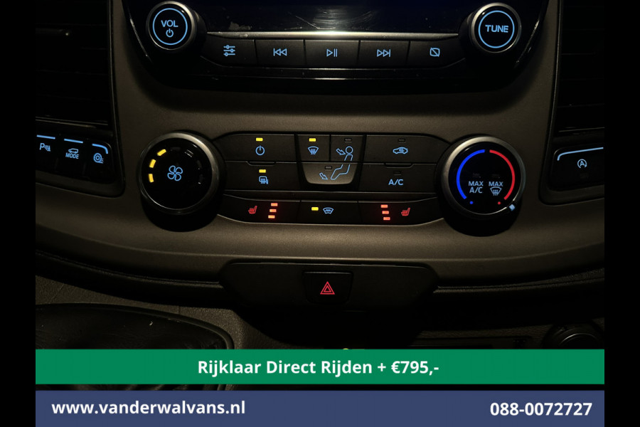 Ford Transit 2.0 TDCI 131pk L3H2 Euro6 *Rijklaar Direct Rijden* Airco | Camera | Navigatie | Android Auto | Cruisecontrol | Parkeersensoren Stoelverwarming, Verwarmde voorruit, Bijrijdersbank