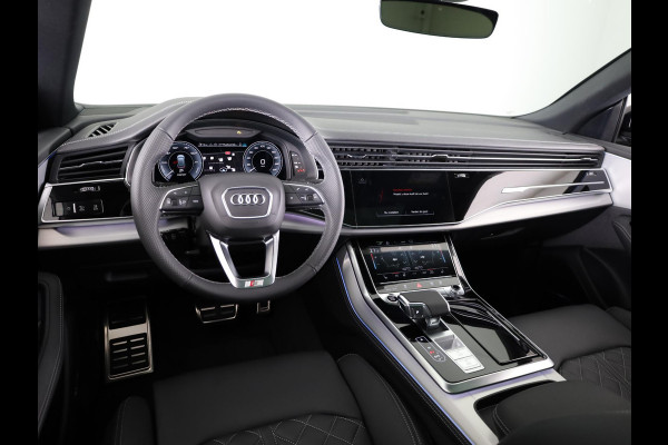 Audi Q8 55 TFSI e quattro Pro Line S 394pk | Servosluiting | Panoramadak | B&O | Ass.Plus.Remote | Sportstoel Plus | 23'' inch zilver | Trekhaak |