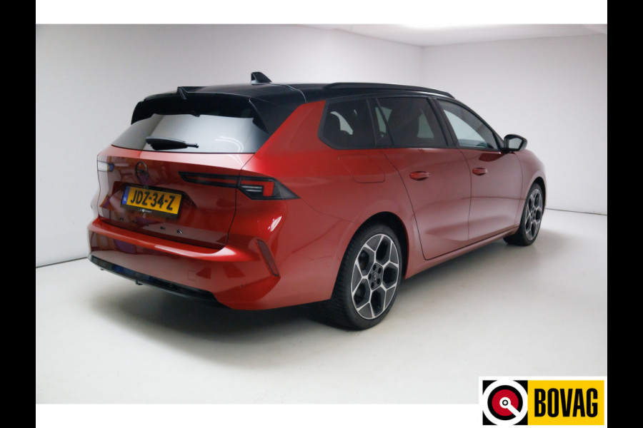 Opel Astra Sports Tourer 1.2 Turbo Ultimate | Pano | Leer | Stoelverwarming+koeling | Sportstoel met memory Achterbankverwarming, Stuurverwarming, Zwart dak, Navigatie, Adaptive cruise