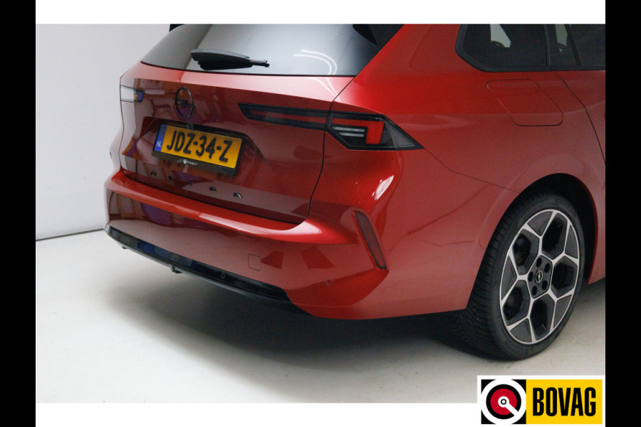 Opel Astra Sports Tourer 1.2 Turbo Ultimate | Pano | Leer | Stoelverwarming+koeling | Sportstoel met memory Achterbankverwarming, Stuurverwarming, Zwart dak, Navigatie, Adaptive cruise