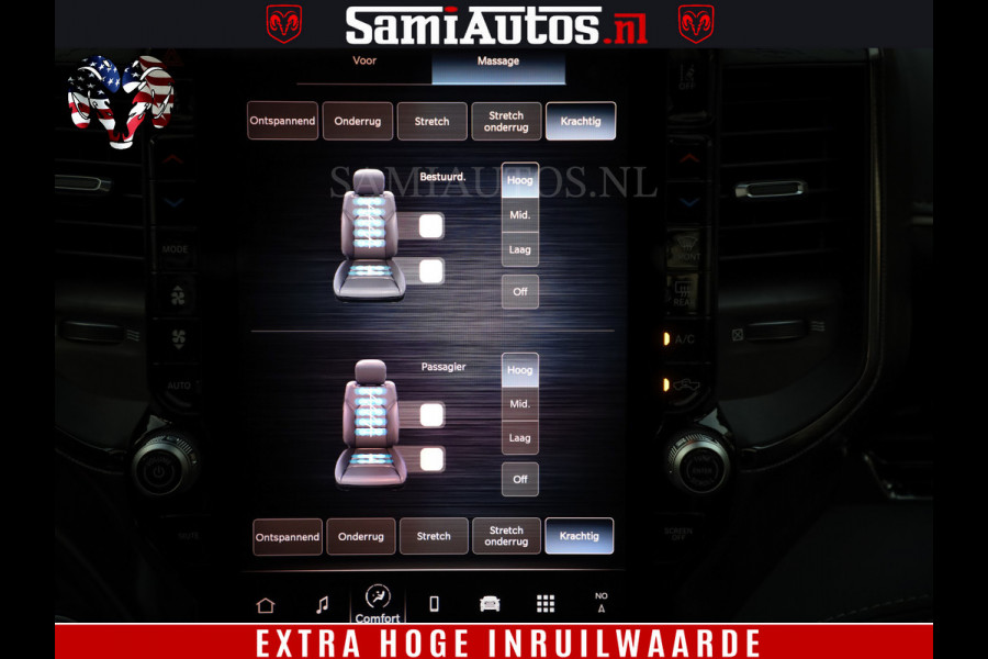 Dodge Ram 1500 Limited H.O 540HP 706Nm | Massage + Full Option | De Meest Luxe en Volle Pick-Up in zijn Klasse | Comfortabele Dubbele Cabine met Royale 5 Zitplaatsen | BPM vrij | Nu Leverbaar uit Voorraad | Voorraad Nr 2304 - 8540