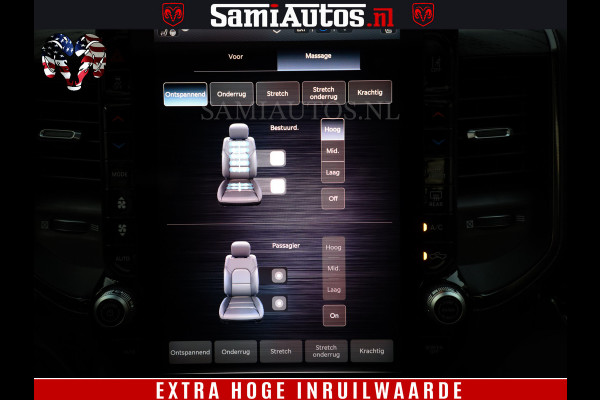 Dodge Ram 1500 Limited H.O 540HP 706Nm | Massage + Full Option | De Meest Luxe en Volle Pick-Up in zijn Klasse | Comfortabele Dubbele Cabine met Royale 5 Zitplaatsen | BPM vrij | Nu Leverbaar uit Voorraad | Voorraad Nr 2304 - 8540