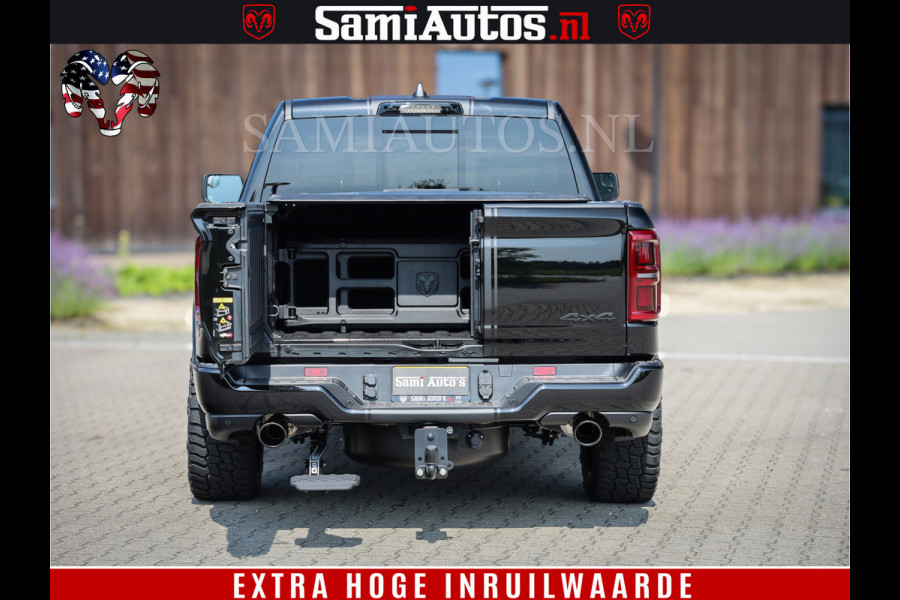 Dodge Ram 1500 Limited Night High Output 540HP 706Nm | Massage + Full Option | De Meest Luxe en Volle Pick-Up in zijn Klasse | Comfortabele Dubbele Cabine met Royale 5 Zitplaatsen | BPM vrij | Nu Leverbaar uit Voorraad | Voorraad Nr 2334 - 5409