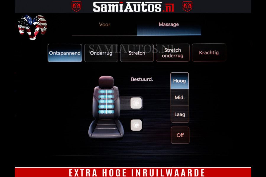 Dodge Ram 1500 Limited Night High Output 540HP 706Nm | Massage + Full Option | De Meest Luxe en Volle Pick-Up in zijn Klasse | Comfortabele Dubbele Cabine met Royale 5 Zitplaatsen | BPM vrij | Nu Leverbaar uit Voorraad | Voorraad Nr 2334 - 5409