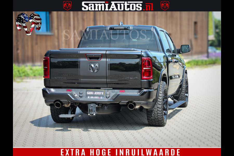 Dodge Ram 1500 Limited Night High Output 540HP 706Nm | Massage + Full Option | De Meest Luxe en Volle Pick-Up in zijn Klasse | Comfortabele Dubbele Cabine met Royale 5 Zitplaatsen | BPM vrij | Nu Leverbaar uit Voorraad | Voorraad Nr 2334 - 5409