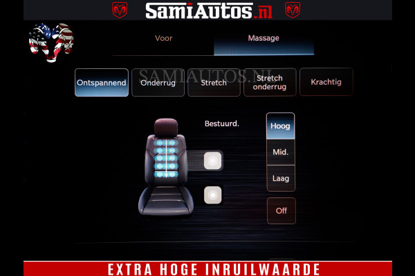 Dodge Ram 1500 Limited Night High Output 540HP 706Nm | Massage + Full Option | De Meest Luxe en Volle Pick-Up in zijn Klasse | Comfortabele Dubbele Cabine met Royale 5 Zitplaatsen | BPM vrij | Nu Leverbaar uit Voorraad | Voorraad Nr 2300 - 7689