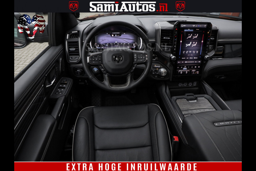 Dodge Ram 1500 Limited Night High Output 540HP 706Nm | Massage + Full Option | De Meest Luxe en Volle Pick-Up in zijn Klasse | Comfortabele Dubbele Cabine met Royale 5 Zitplaatsen | BPM vrij | Nu Leverbaar uit Voorraad | Voorraad Nr 2300 - 7689