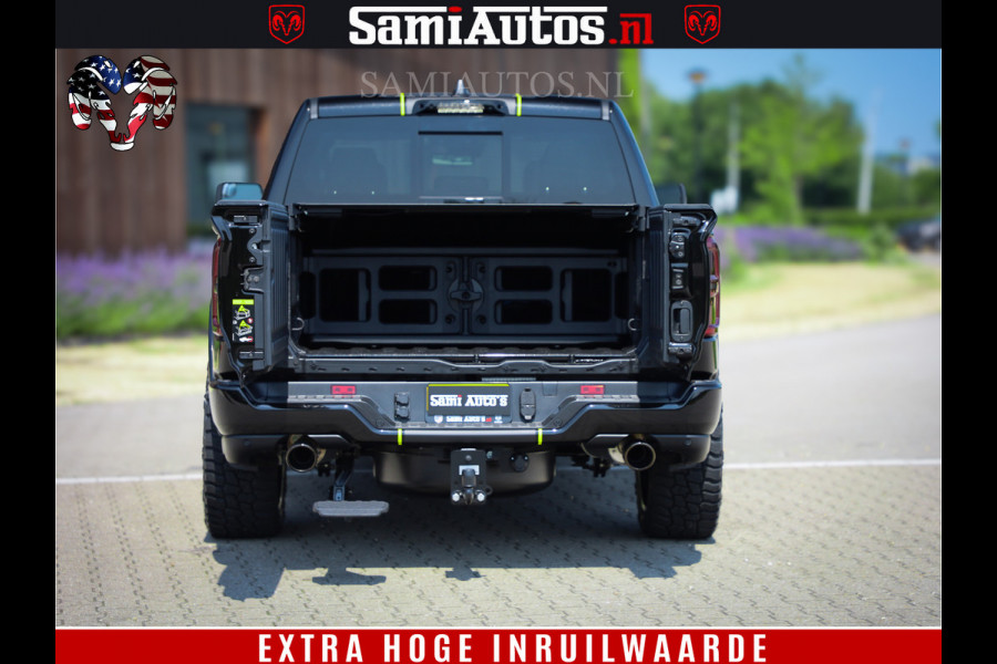 Dodge Ram 1500 Limited Night High Output 540HP 706Nm | Massage + Full Option | De Meest Luxe en Volle Pick-Up in zijn Klasse | Comfortabele Dubbele Cabine met Royale 5 Zitplaatsen | BPM vrij | Nu Leverbaar uit Voorraad | Voorraad Nr 2300 - 7689
