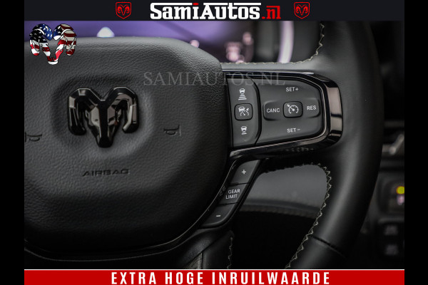Dodge Ram 1500 Limited Night High Output 540HP 706Nm | Massage + Full Option | De Meest Luxe en Volle Pick-Up in zijn Klasse | Comfortabele Dubbele Cabine met Royale 5 Zitplaatsen | BPM vrij | Nu Leverbaar uit Voorraad | Voorraad Nr 2300 - 7689