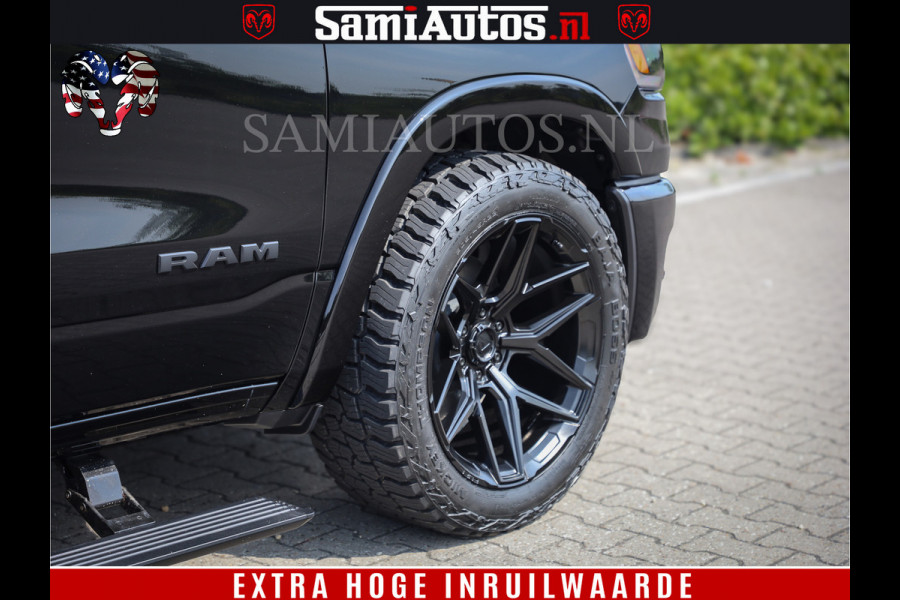 Dodge Ram 1500 Limited Night High Output 540HP 706Nm | Massage + Full Option | De Meest Luxe en Volle Pick-Up in zijn Klasse | Comfortabele Dubbele Cabine met Royale 5 Zitplaatsen | BPM vrij | Nu Leverbaar uit Voorraad | Voorraad Nr 2331 - 5133