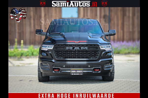 Dodge Ram 1500 Limited Night High Output 540HP 706Nm | Massage + Full Option | De Meest Luxe en Volle Pick-Up in zijn Klasse | Comfortabele Dubbele Cabine met Royale 5 Zitplaatsen | BPM vrij | Nu Leverbaar uit Voorraad | Voorraad Nr 2331 - 5133