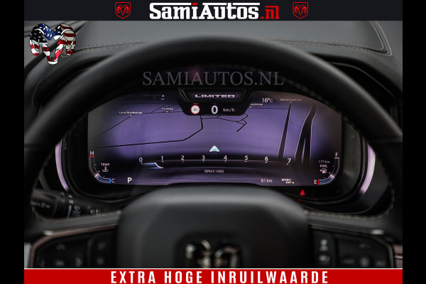 Dodge Ram 1500 Limited Night High Output 540HP 706Nm | Massage + Full Option | De Meest Luxe en Volle Pick-Up in zijn Klasse | Comfortabele Dubbele Cabine met Royale 5 Zitplaatsen | BPM vrij | Nu Leverbaar uit Voorraad | Voorraad Nr 2331 - 5133