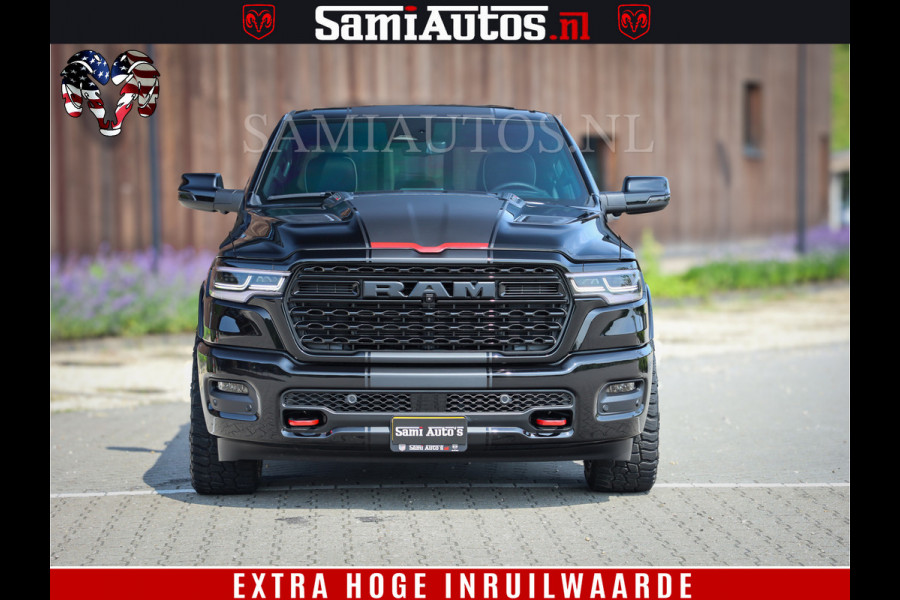Dodge Ram 1500 Limited Night High Output 540HP 706Nm | Massage + Full Option | De Meest Luxe en Volle Pick-Up in zijn Klasse | Comfortabele Dubbele Cabine met Royale 5 Zitplaatsen | BPM vrij | Nu Leverbaar uit Voorraad | Voorraad Nr 2331 - 5133