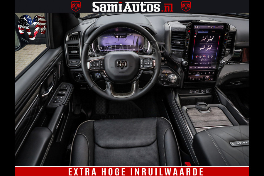 Dodge Ram 1500 Limited Night High Output 540HP 706Nm | Massage + Full Option | De Meest Luxe en Volle Pick-Up in zijn Klasse | Comfortabele Dubbele Cabine met Royale 5 Zitplaatsen | BPM vrij | Nu Leverbaar uit Voorraad | Voorraad Nr 2331 - 5133