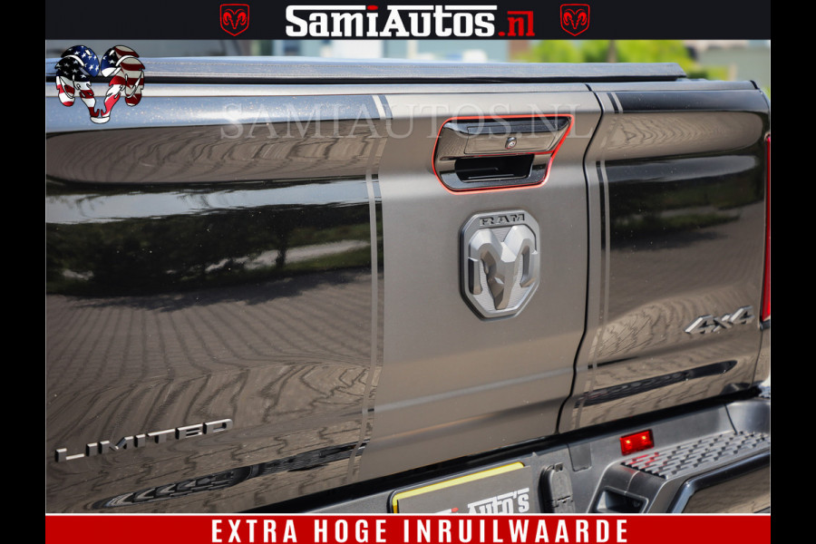 Dodge Ram 1500 Limited Night High Output 540HP 706Nm | Massage + Full Option | De Meest Luxe en Volle Pick-Up in zijn Klasse | Comfortabele Dubbele Cabine met Royale 5 Zitplaatsen | BPM vrij | Nu Leverbaar uit Voorraad | Voorraad Nr 2331 - 5133