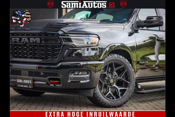 Dodge Ram 1500 Limited Night High Output 540HP 706Nm | Massage + Full Option | De Meest Luxe en Volle Pick-Up in zijn Klasse | Comfortabele Dubbele Cabine met Royale 5 Zitplaatsen | BPM vrij | Nu Leverbaar uit Voorraad | Voorraad Nr 2326 - 5169
