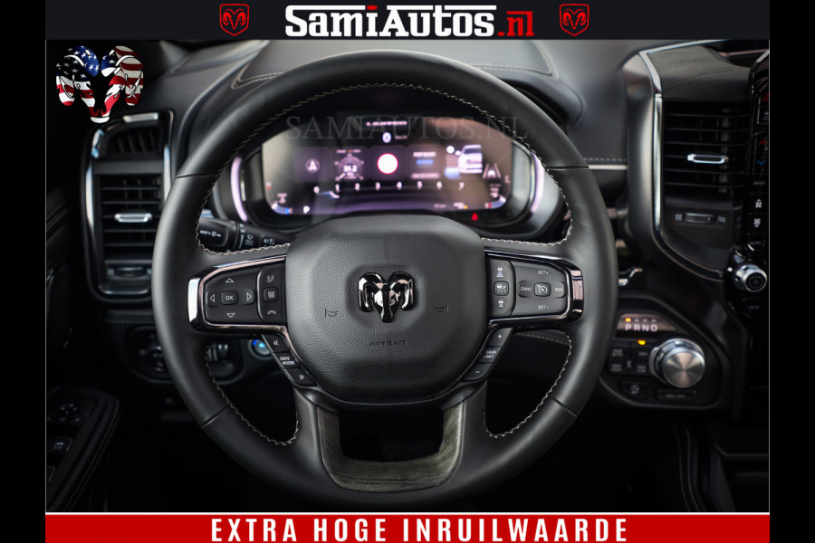 Dodge Ram 1500 Limited Night High Output 540HP 706Nm | Massage + Full Option | De Meest Luxe en Volle Pick-Up in zijn Klasse | Comfortabele Dubbele Cabine met Royale 5 Zitplaatsen | BPM vrij | Nu Leverbaar uit Voorraad | Voorraad Nr 2326 - 5169