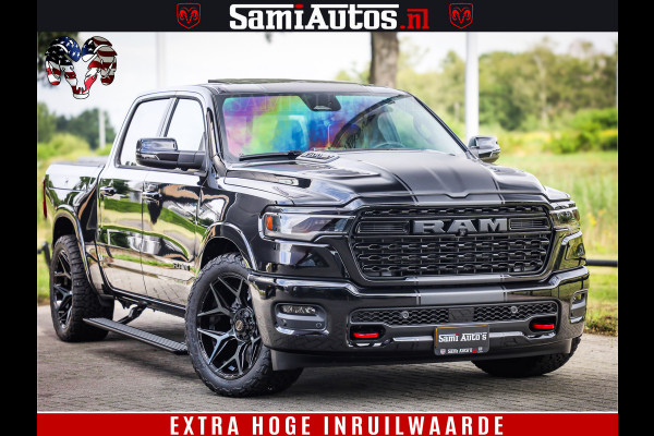 Dodge Ram 1500 Limited Night High Output 540HP 706Nm | Massage + Full Option | De Meest Luxe en Volle Pick-Up in zijn Klasse | Comfortabele Dubbele Cabine met Royale 5 Zitplaatsen | BPM vrij | Nu Leverbaar uit Voorraad | Voorraad Nr 2326 - 5169