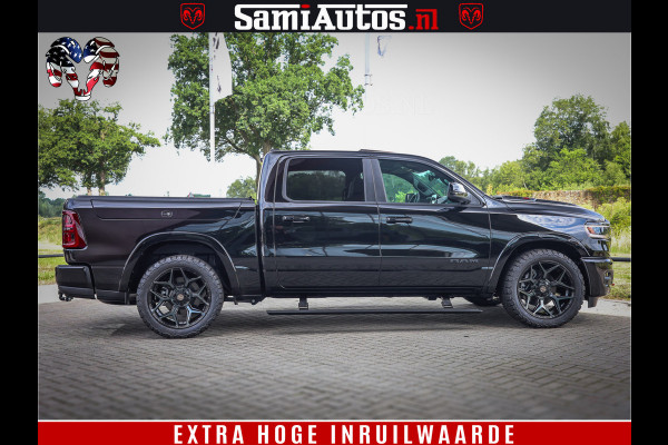 Dodge Ram 1500 Limited Night High Output 540HP 706Nm | Massage + Full Option | De Meest Luxe en Volle Pick-Up in zijn Klasse | Comfortabele Dubbele Cabine met Royale 5 Zitplaatsen | BPM vrij | Nu Leverbaar uit Voorraad | Voorraad Nr 2326 - 5169