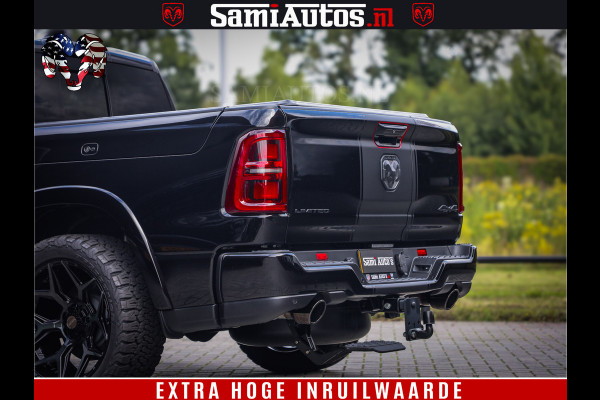 Dodge Ram 1500 Limited Night High Output 540HP 706Nm | Massage + Full Option | De Meest Luxe en Volle Pick-Up in zijn Klasse | Comfortabele Dubbele Cabine met Royale 5 Zitplaatsen | BPM vrij | Nu Leverbaar uit Voorraad | Voorraad Nr 2326 - 5169