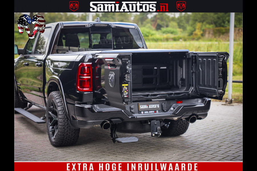 Dodge Ram 1500 Limited Night High Output 540HP 706Nm | Massage + Full Option | De Meest Luxe en Volle Pick-Up in zijn Klasse | Comfortabele Dubbele Cabine met Royale 5 Zitplaatsen | BPM vrij | Nu Leverbaar uit Voorraad | Voorraad Nr 2326 - 5169