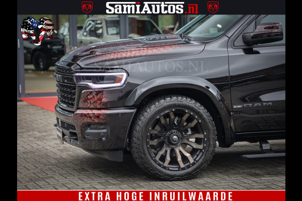 Dodge Ram COBRA EDITION | All-In Prijs | 1500 Limited Night High Output 540HP 706Nm | Massage + Full Option | De Meest Luxe en Volle Pick- Comfortabele Dubbele Cabine met Royale 5 Zitplaatsen | BPM vrij | Nu Leverbaar uit Voorraad | Voorraad Nr 2335 - 5153 |