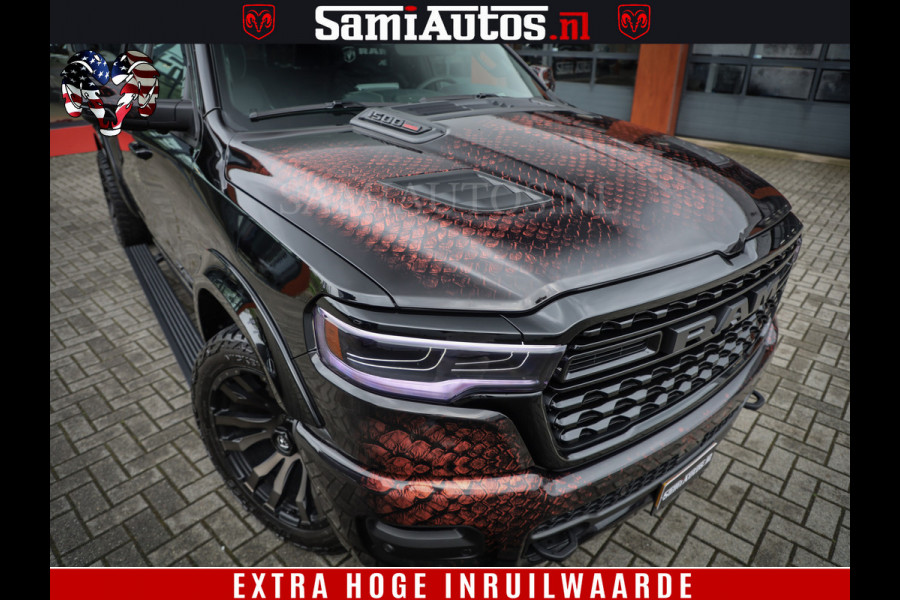 Dodge Ram COBRA EDITION | All-In Prijs | 1500 Limited Night High Output 540HP 706Nm | Massage + Full Option | De Meest Luxe en Volle Pick- Comfortabele Dubbele Cabine met Royale 5 Zitplaatsen | BPM vrij | Nu Leverbaar uit Voorraad | Voorraad Nr 2335 - 5153 |