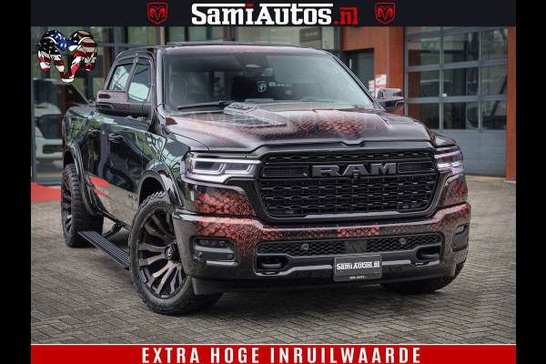 Dodge Ram COBRA EDITION | All-In Prijs | 1500 Limited Night High Output 540HP 706Nm | Massage + Full Option | De Meest Luxe en Volle Pick- Comfortabele Dubbele Cabine met Royale 5 Zitplaatsen | BPM vrij | Nu Leverbaar uit Voorraad | Voorraad Nr 2335 - 5153 |