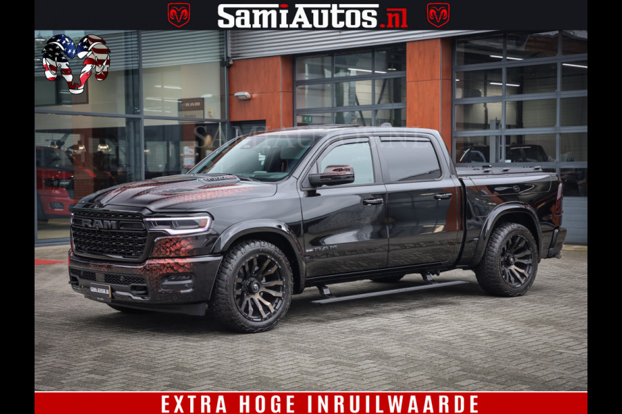 Dodge Ram COBRA EDITION | All-In Prijs | 1500 Limited Night High Output 540HP 706Nm | Massage + Full Option | De Meest Luxe en Volle Pick- Comfortabele Dubbele Cabine met Royale 5 Zitplaatsen | BPM vrij | Nu Leverbaar uit Voorraad | Voorraad Nr 2335 - 5153 |